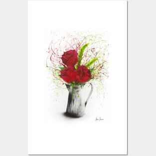 Scarlet Roses Posters and Art